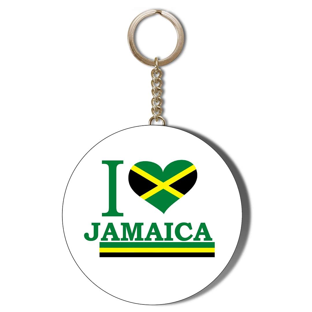 Gift Insanity I LOVE JAMAICA 55mm KEYRING BOTTLE OPENER