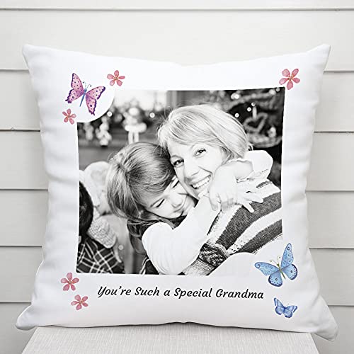 Grandma Personalised Cushion A personalised photo cushion makes a lovely gift for a Grandma, Present for Grandma. Personalised Gift for Grandma. Words read: You’re Such a Special Grandma