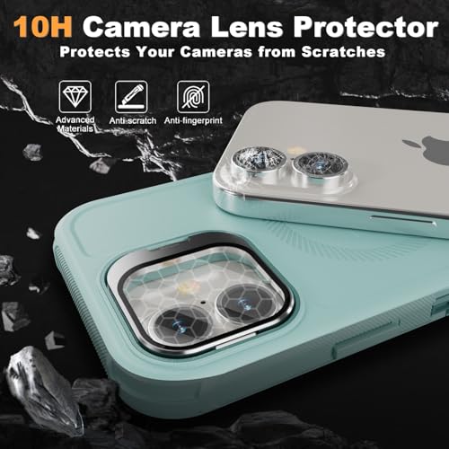 Follaroma for iPhone 17 Case with Stand & Built-in Camera Cover, MagSafe Compatible, Heavy-Duty Shockproof Protection, Magnetic & Rugged Phone Cover for iPhone 17 6.3'', Mint by Follaroma - Used condition - Image 3