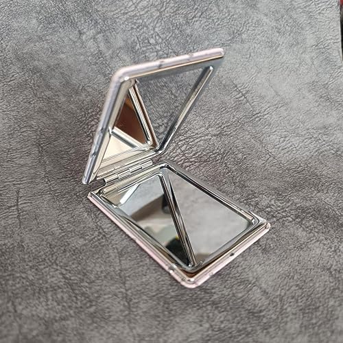 Cep Ayna Makyaj Çanta Seyahat Taşınabilir Ayna Kaktüs Kozmetik Büyüteç Kompakt - Görsel 5