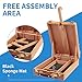 Falling in Art Wooden Tabletop Easel, Solid Wood Sketchbox Desktop Easel for Painting, Portable Art Drawing Easel for Beginners and Professionals