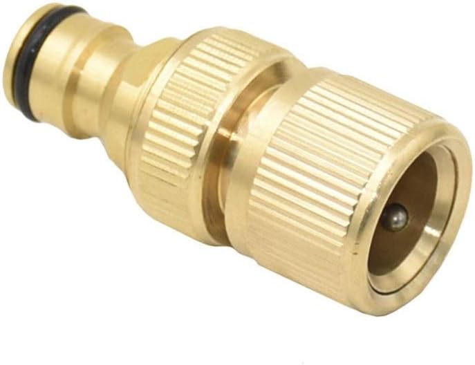 Threaded Connector，Nipple Fitting, Straight Connector，Thread Brass Bushing Reducing Connector，Hose Connector Fittings 1/2 3/4 Garden Water Pipe Quick Coupling Brass Faucet Metal Threaded Water Pipe Jo