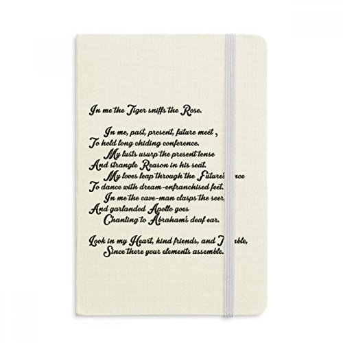 Carnet A5 Tiger Sniff Le Rose couverture rigide tissu protège vos pages de notes