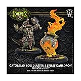 Privateer Press Gatorman Boil Master & Spirit Cauldron: Minion Unit (Resin/Metal) Miniature Game Figure