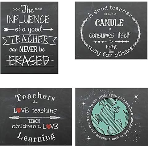Gabby's Choice Teacher appreciation art print - Four 8 x 10 Unframed Art Print Set Cover
