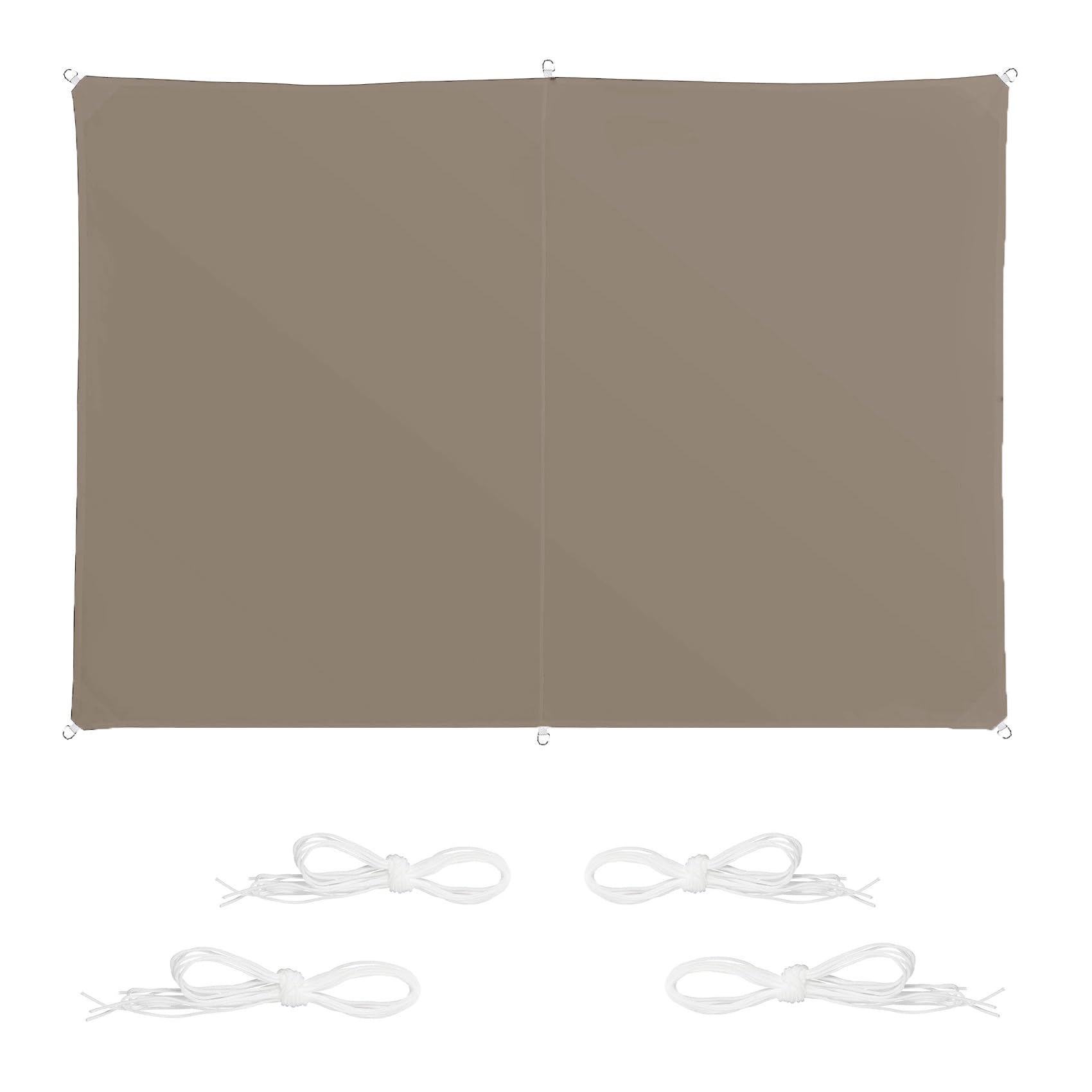 Voile d'ombrage imperméable pour grand jardin et camping 2x7 m