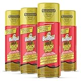Bengal Gold Roach Spray - Odorless, Stain-Free Bug Spray for Home - Prevents Reinfestation for Up to 6 Months - 11 oz, 4 Pack