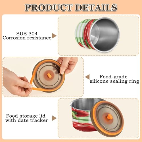 Contenedor hermético para café de acero inoxidable 17oz miniatura 4