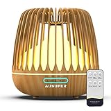 AUSUPER Essential Oil Diffuser 500ML Aroma Diffusers for Essential Oils Aromatherapy Diffuser Cool Mist Humidifier with Remote Control Waterless Auto Off Humidifiers for Bedroom Home（Light Color