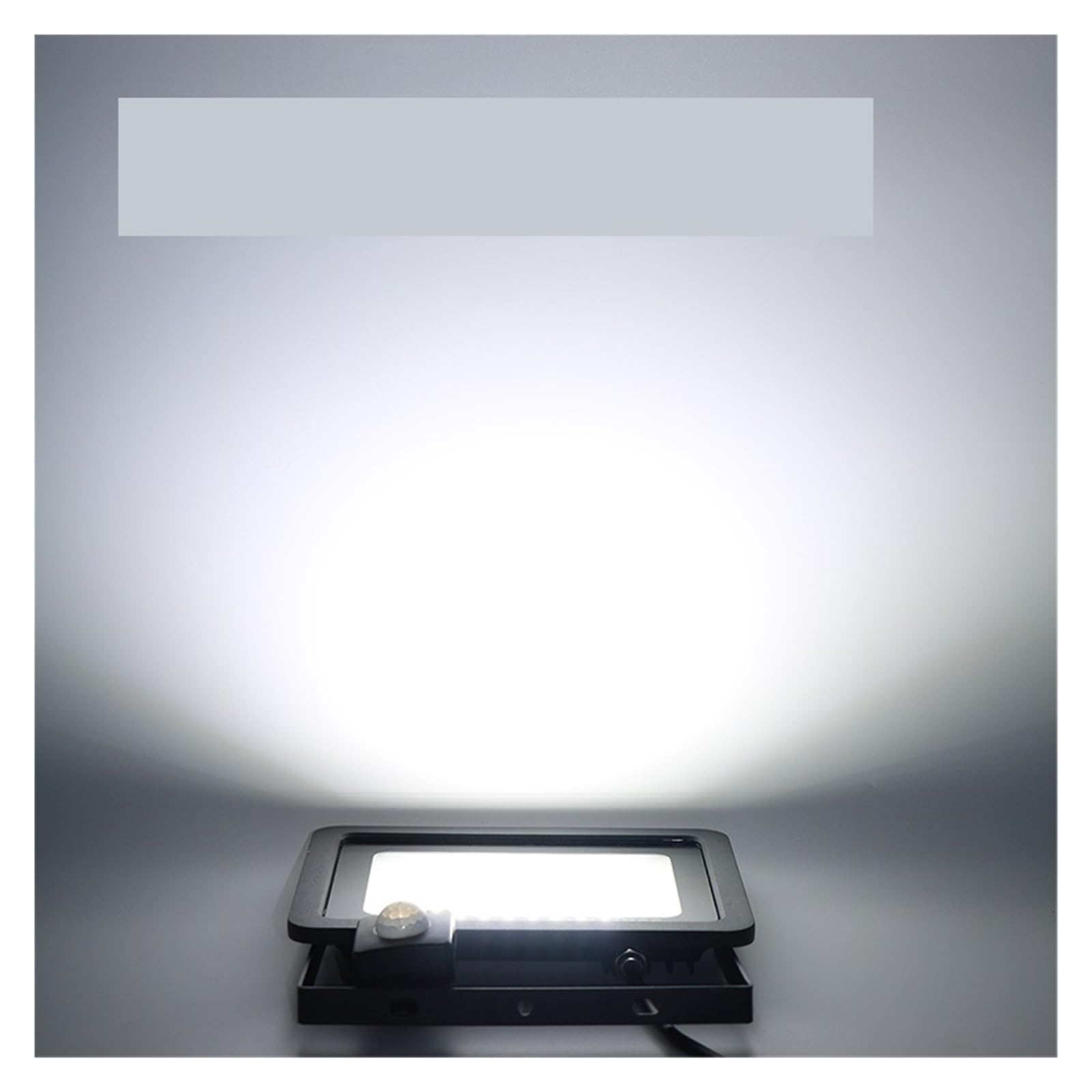 JOLIANE 30W 50W 100W Induction Led Flood Light with Adjustable PIR Sensor Floodlight Street Square Outdoor Lighting(Bianco,50W)
