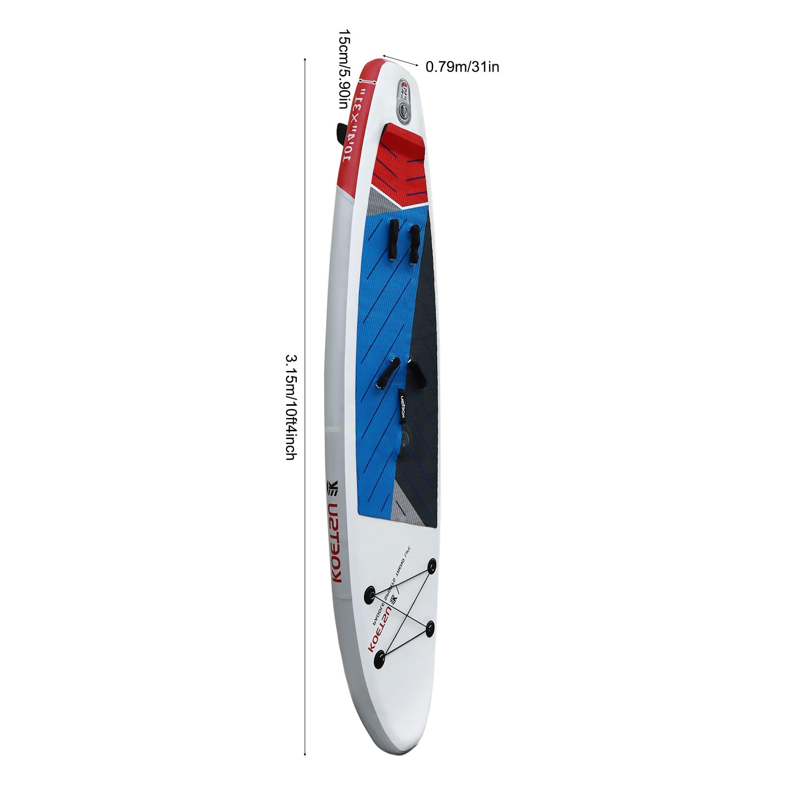 Tabla de paddleboard SUP Paddle Bomba Mochila Aleta hinchable Paddleboard 315 cm Windsurf Playa Familia Juego Completo con Bomba Mochila Remo y 2 Aletas