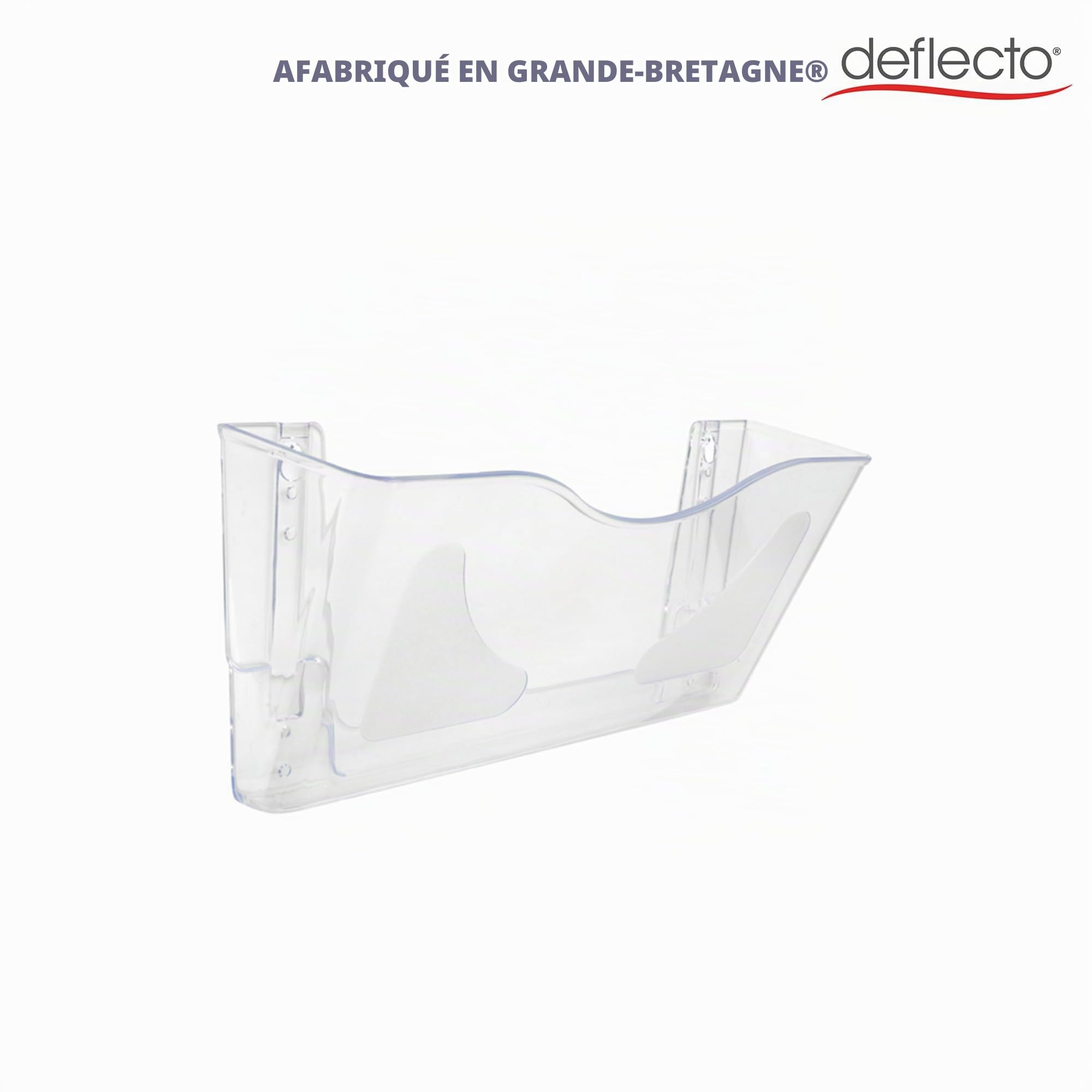 Deflecto Lot de 6 Porte-Documents Muraux A4 en Acrylique Rigide Transparent