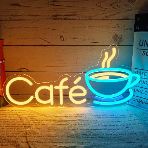 Néon Café LED pour un coin coffee chaleureux à la maison