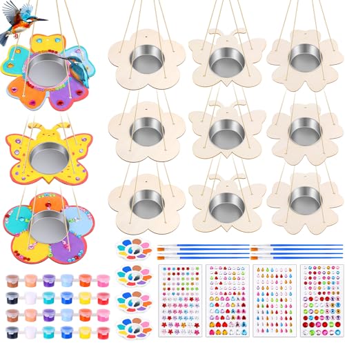 Czlotyh 12 Pack Bird Feeder Craft Kits with Stainless Steel