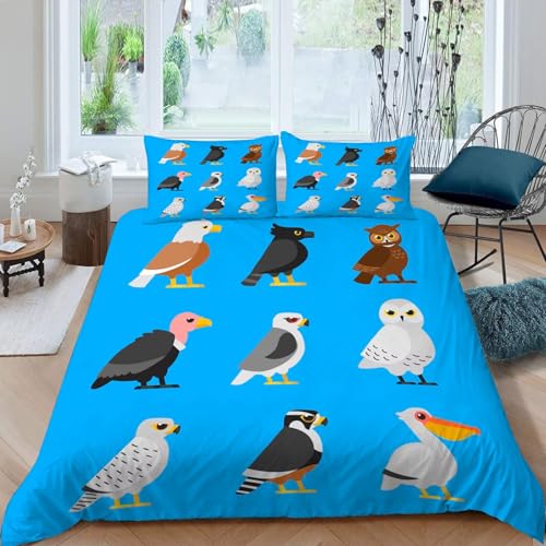 布団カバーセット ダブル 3点セッ 動物 寝具カバーセット布団カバーポリエステル100% 優しい肌触り 柔らかい 通気性 速乾タイプ防ダニ四季通用(230x210cm)2 枕カバー(43 x 63cm)