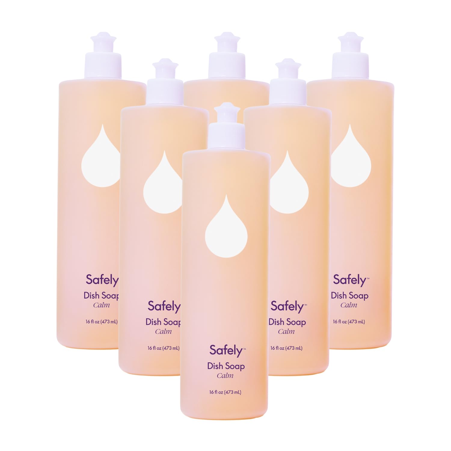Safely Liquid Dish Soap - Removes Tough Stains and Baked-on Messes Cuts Grease - Biodegradable Formula -Safe for
