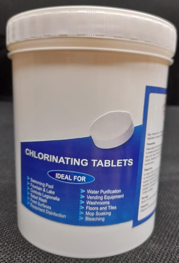 Chlorinating Tablets Swimming Pool, Multi Purpose Pool Cleaning Tablets, Chlorine Pool Tablets, Effervescent Tablets for Cleaning, Deep Cleaning (50 Tablets)
