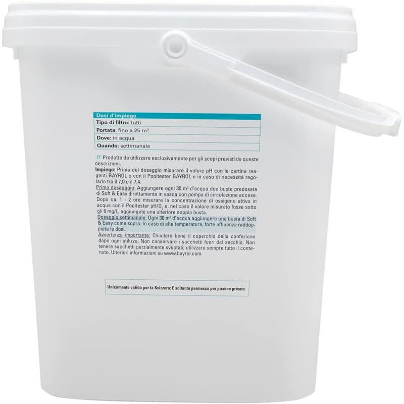 Oxygène Actif multiaction Bayrol Soft & Easy sans Chlore - 5,04 kg + 12 Tests OFFERTS 7 en 1