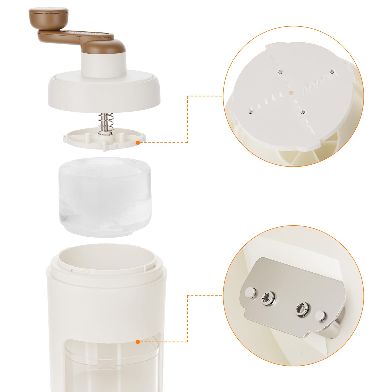 QWORK® Portable Slushy Maker Manual Slush Machine - 300 mL - Operación eléctrica - para el hogar, Viajes, al Aire Libre