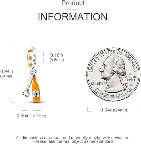 Miniatura 4 de Hapour Dijes de plata de ley 925 para pulseras de dijes, collar, joyería europea, dije, abalorios, abalorios, regalo de cumpleaños para mujeres,