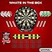 Winmau Ton Machine Electronic Dart Board - Soft Tip Dartboard for Adults, Dart Board Set with 90+ Games & Digital Scoreboard for 8 Players - 2 Sets of Soft Tip Darts, Throwing Line & Plastic Tips