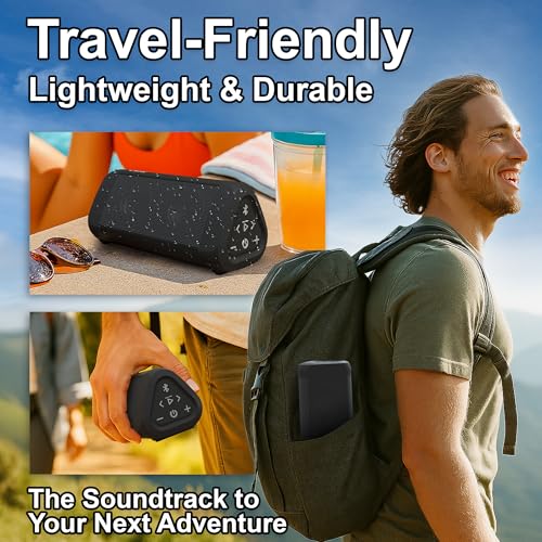 Image of OontZ Angle 3 Ultra Gen 4 Bluetooth Speaker, 14W, 20-Hour Playtime, IPX7 | 14W Bluetooth speaker with fuller bass, 100-ft range, IPX7 waterproof and stereo pairing.