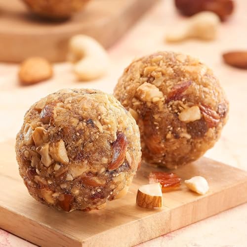 Image of WOW Laddus Combo Pack - Dry Fruit Supreme 12 Pc & Quart 4 Pc