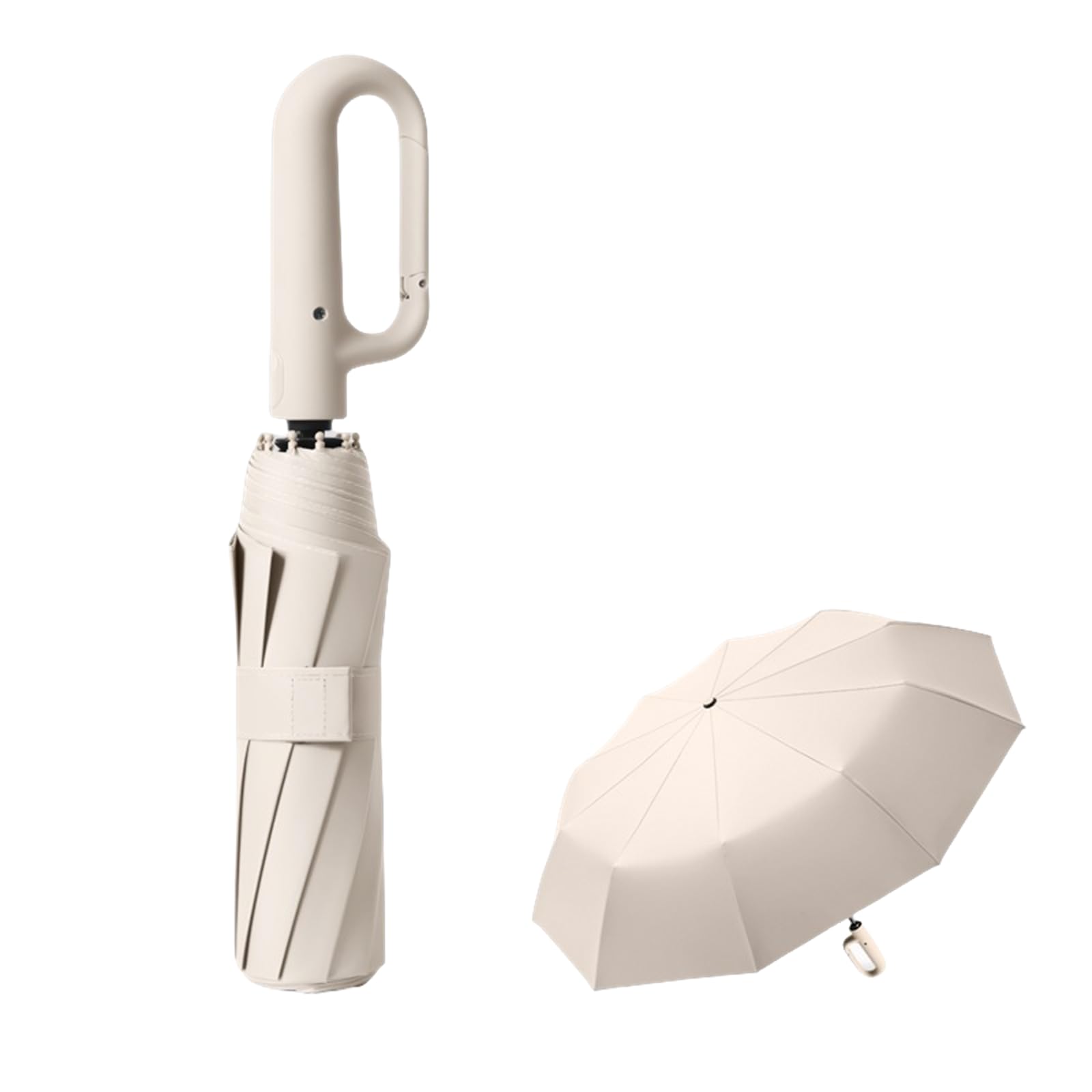 Travel Folding Golf Umbrella 10 Ribs Automatic Open/Close,Lightweight Compact Portable Backpack Car Parasol Outdoor,Sun/Rain,Anti 99 UV Protection UPF