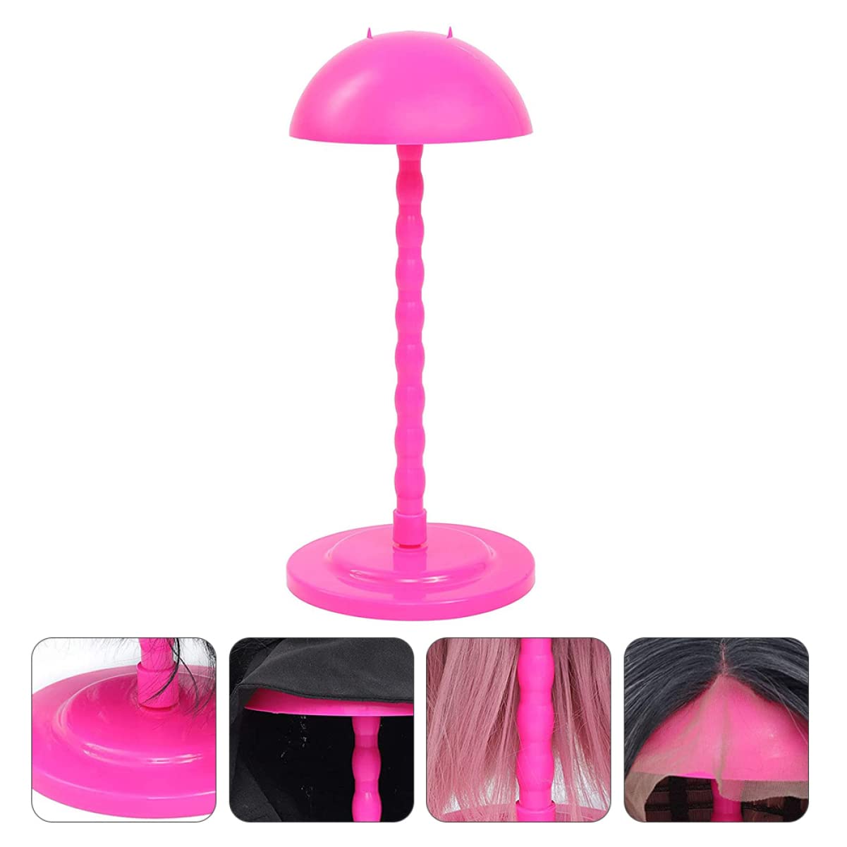 Outanaya 1Pc Detachable Wig Stand Desktop Holder for Wigs Hats Sturdy Storage Rack for Display Drying for Home Salon Use Protects Wigs From Deformation