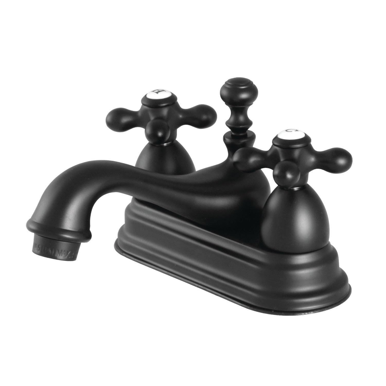 Robinet de toilettes anti-trace Kingston Brass KS3600AX en laiton noir mat durable
