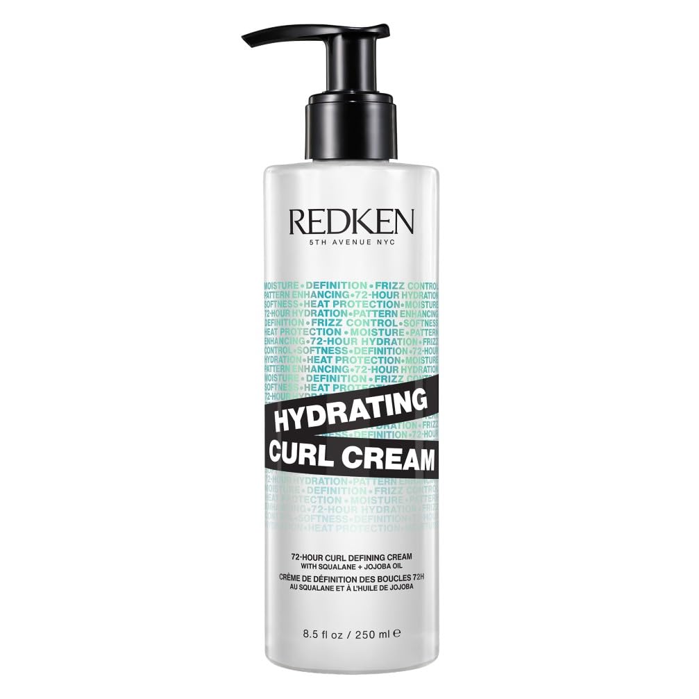 REDKEN - Crème Cheveux Bouclés Hybrid Curl Stylers - Hydrate & Définit les Boucles - Huile de Jojoba & Squalane - Cheveux Bouclés, Crépus ou Frisés - 200 ml