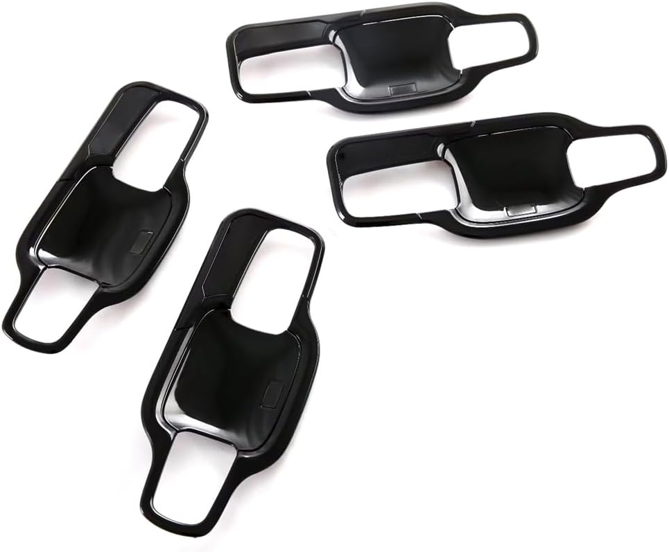 L2R for Ford Ranger (2024-2025) Door Handle Bowl Cover Trim Sticker 8 Pieces Exterior Car Accessories Auto Decoration Protector ABS (Glossy Black)
