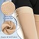 Beister kompressionsstrümpfe damen & Herren medizinisch oberschenkel, Firm 20-30 mmhg Unterstützung Strümpfe mit Dot Silikonband, Oberschenkel Footless Compression Stocksfür Krampfadern, Ödeme