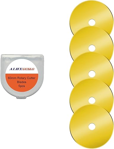 Miniatura 43 de Cuchillas de corte rotativas de 1.772 pulgadas, paquete de 10 cuchillas de repuesto para Fiskars, OLFA para acolchar, álbumes de recortes, costura