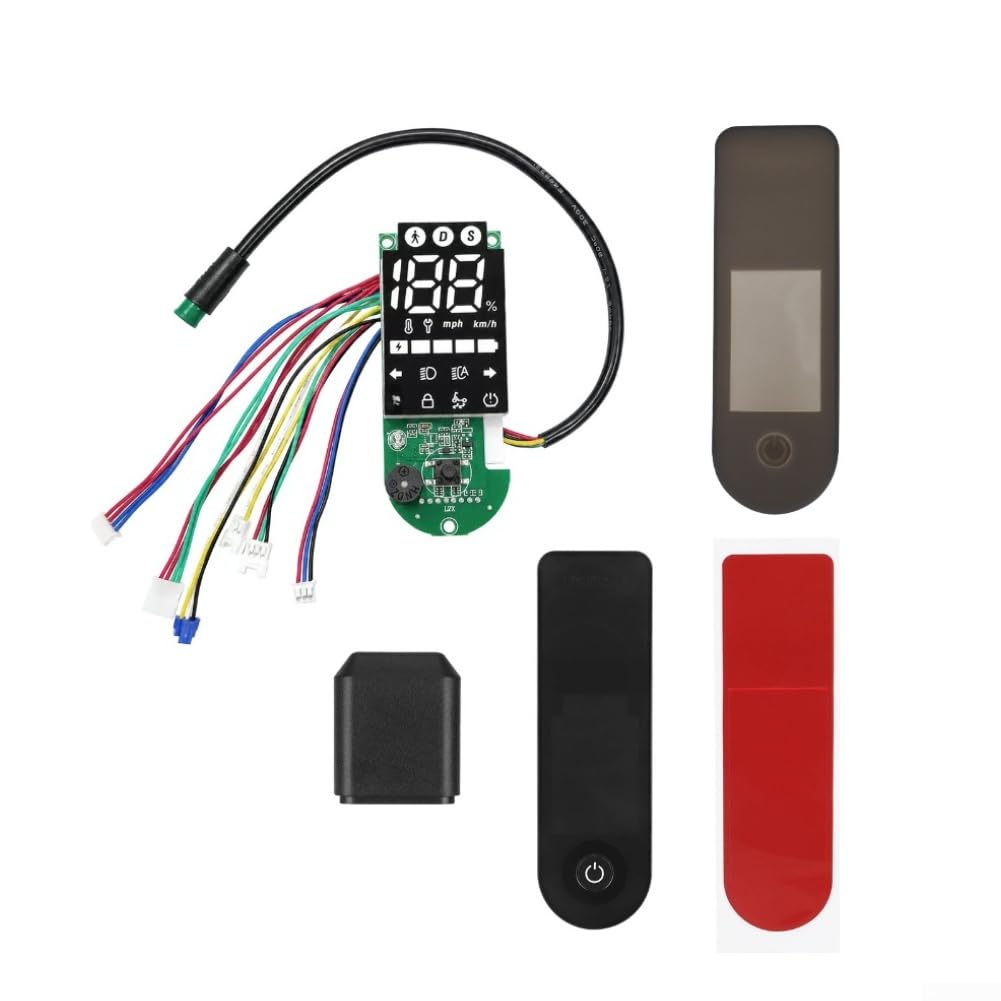 Panel de visualización para scooter eléctrico, 3 modos de velocidad, negro