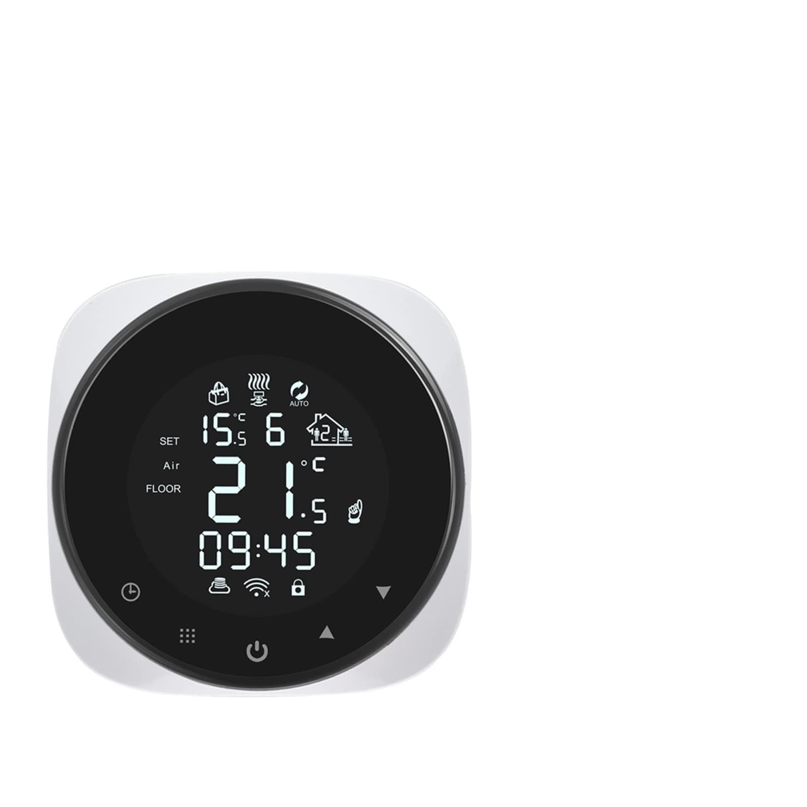 Cyfrowy higrometr termometr wewnętrzny Tuya Smart Wifi Termostat Regulator temperatury do wodnego/elektrycznego ogrzewania/kotła gazowego wodnego Z wyświetlaczem LCD(Electric Floor)