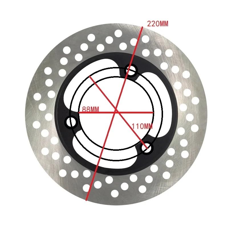 Disque de frein arrière 220mm pour résoudre les vibrations sur CBR VT NSR