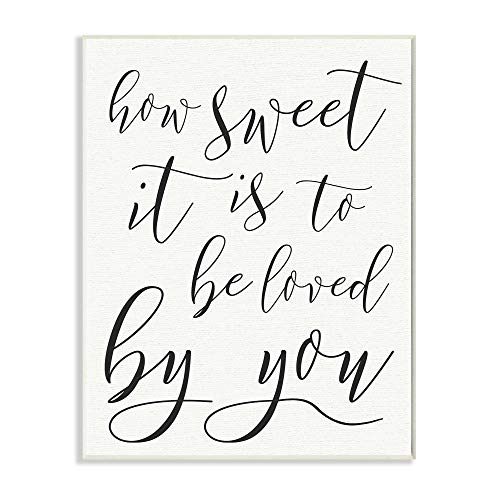 Stupell Industries How Sweet It Is Typography Wall Plaque Art, Proudly Made in USA
