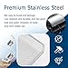 4.64×4.64 Inch RV Vent Cover Stainless Steel,RV Furnace Vent Screen & Installation Tool for Avoiding Flying Animal,RVs Furnace Vents Cover Fit RVs/Campers Car Accessories