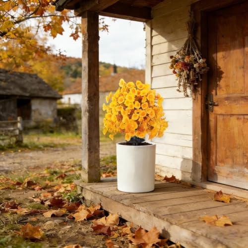 Composition florale Morning Glory artificielle et eucalyptus pour la maison