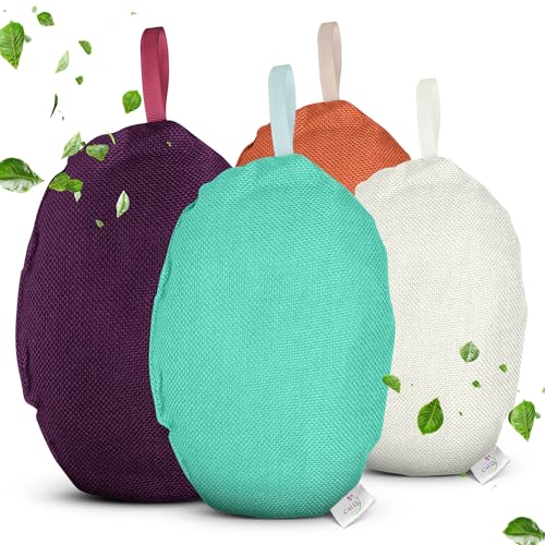 4 Pack Bamboo Charcoal Air Purifier Bags 200 Grams Each