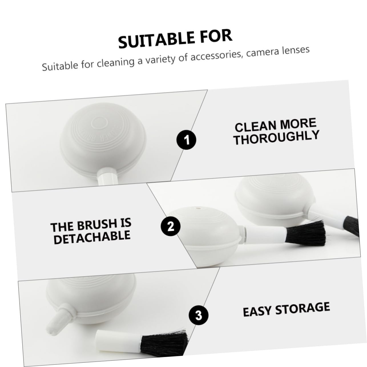 Balacoo Professional Camera 8 Pcs Blower Brush Kit Dust Cleaner for Digital SLR Lenses