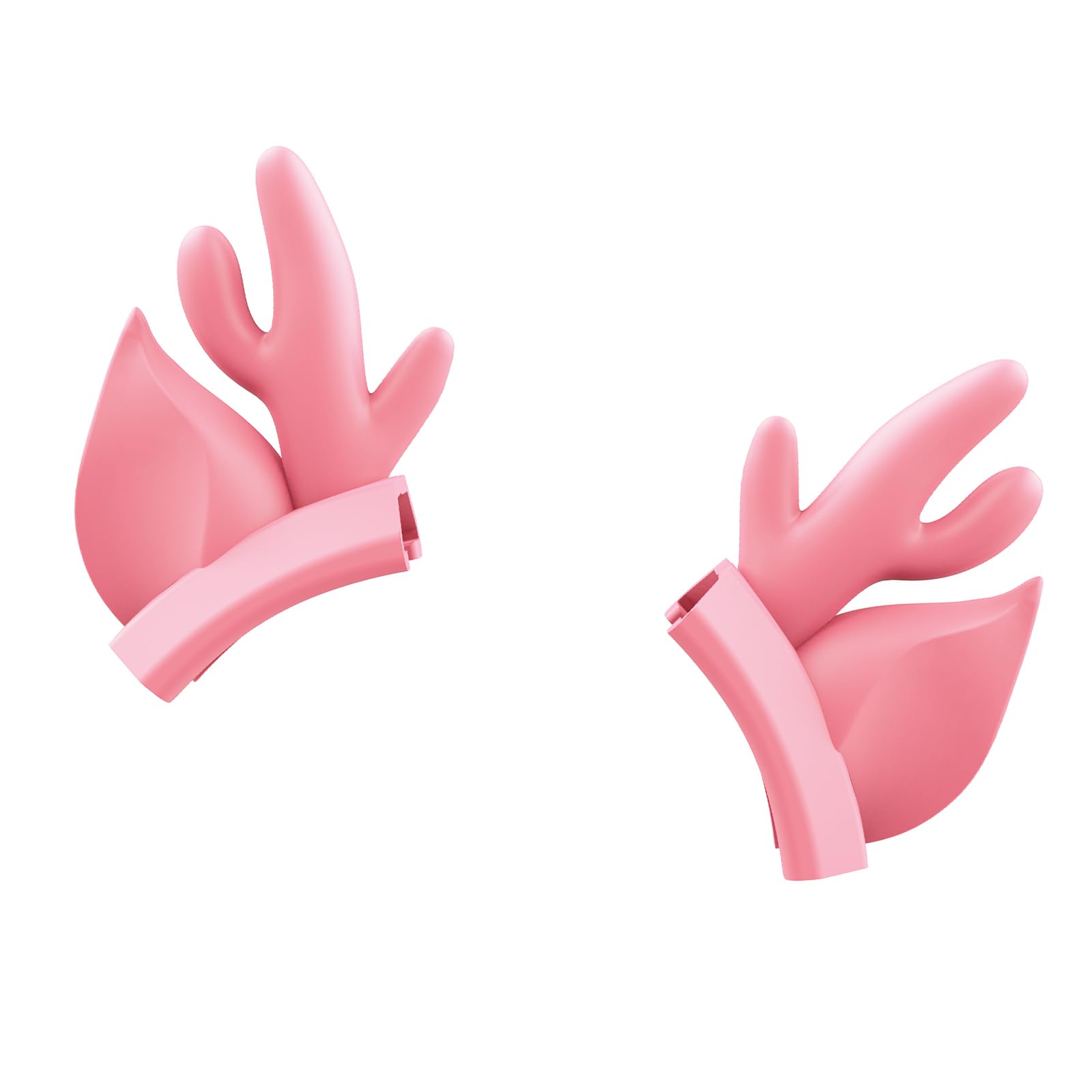 ONITOON Gaming Headphones Attachment, Pink Deer Ears for PC Gaming Headsets