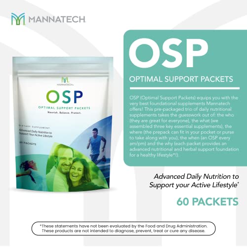 Mannatech More than Just a Multivitamin, Optimal Support Packets Amazing Self-care benefits of OSP Daily Vitamins, w/Ashwagandha Capsules, Immune Support and Antioxidant Supplement - 60 Packets - Image 4