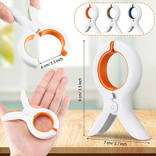 Lallisa 12 Pcs Beach Towel Clips For Beach Chairs Silicone Plastic Strong Clip Strong Beach Chair Clips Hanging Plastic Clothespins Clothes Pins Quilt Drying Clip For Lounge Chairs Beach Accessories #TOP1