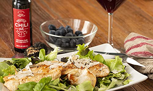 Chili-Truffle Extra Virgin™ Oil | The Heat Of Chili Peppers. The Richness Of Truffles. The Sharpness Of Olives | Handmade And Cold Pressed | Taste The Blend #TOP4