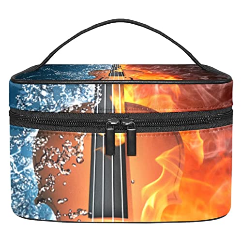 Trousse de maquillage violon et musique pour voyage