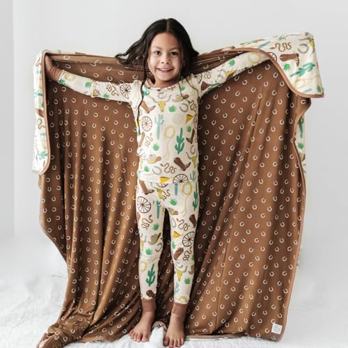 Image of Little Sleepies Cloud Blanket, 50 inch x 50 inch, Large, Caramel Ready to Rodeo