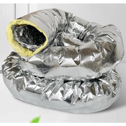 Conducto flexible de aluminio de 200 mm para extracción de aire y HVAC 6