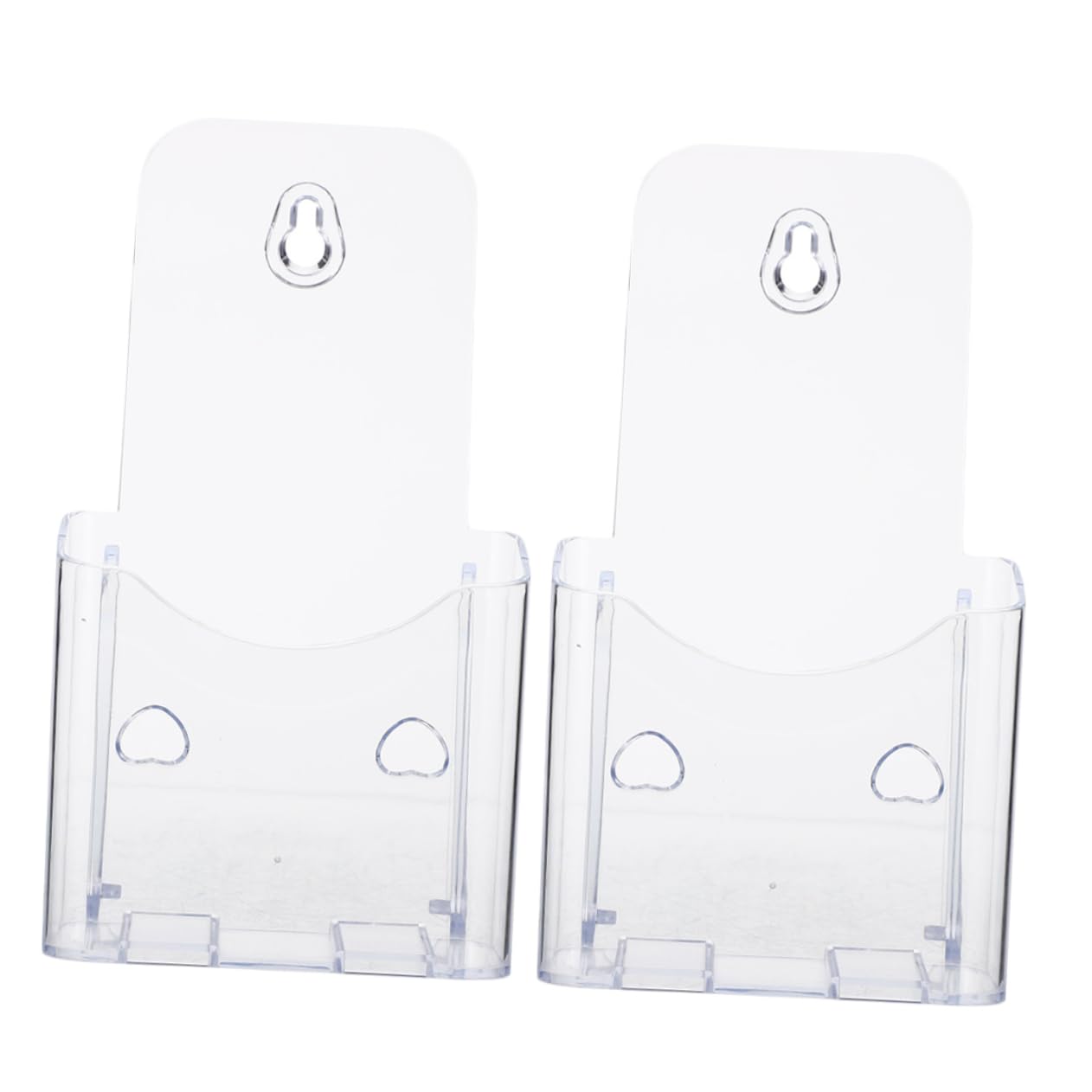 3 set di supporti da parete in acrilico per brochure, letteratura per ufficio, dormitorio, studio, espositore per riviste e libri (2 pezzi x 3)